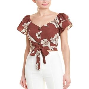 Sage the Label Carolina Floral Crop Top